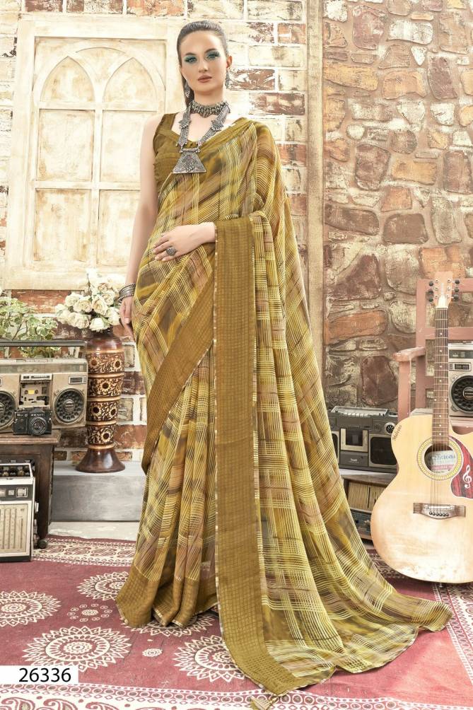 Dhanak By Vallabhi Daily Wear Printed Georgette Sarees Wholesale Price In Surat